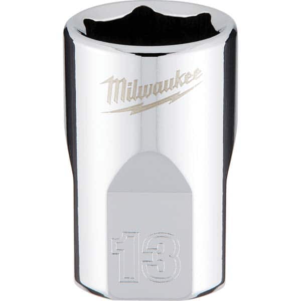 Milwaukee Tool - Hand Sockets Drive Size (Inch): 3/8 Size (mm): 13.0000 - Eagle Tool & Supply