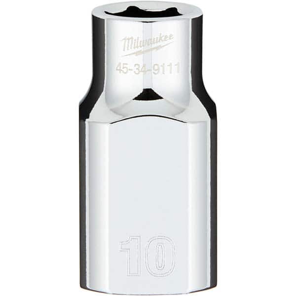 Milwaukee Tool - Hand Sockets Drive Size (Inch): 1/2 Size (mm): 10.0000 - Eagle Tool & Supply