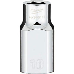 Milwaukee Tool - Hand Sockets Drive Size (Inch): 1/2 Size (mm): 10.0000 - Eagle Tool & Supply