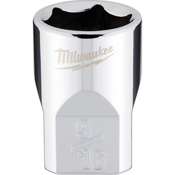 Milwaukee Tool - Hand Sockets Drive Size (Inch): 3/8 Size (Inch): 9/16 - Eagle Tool & Supply