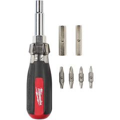 Milwaukee Tool - Bit Screwdrivers Type: Multi-Bit Screwdriver Tip Type: Phillips ; Square; Slotted - Eagle Tool & Supply