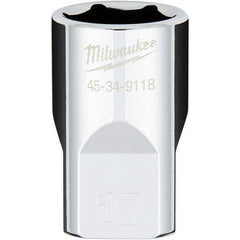 Milwaukee Tool - Hand Sockets Drive Size (Inch): 1/2 Size (mm): 17.0000 - Eagle Tool & Supply