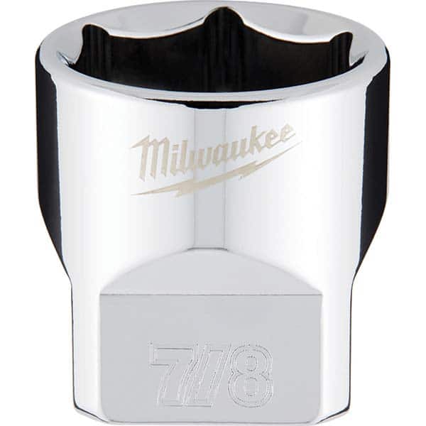 Milwaukee Tool - Hand Sockets Drive Size (Inch): 3/8 Size (Inch): 7/8 - Eagle Tool & Supply