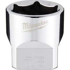 Milwaukee Tool - Hand Sockets Drive Size (Inch): 3/8 Size (Inch): 7/8 - Eagle Tool & Supply