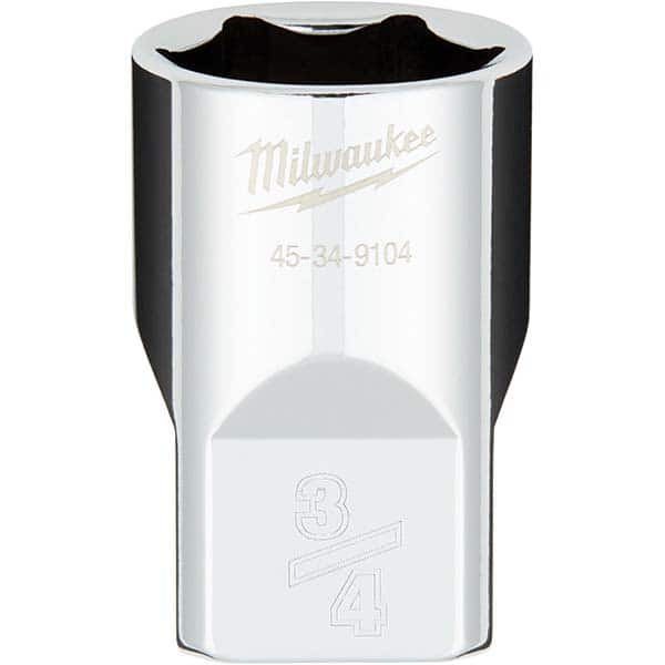 Milwaukee Tool - Hand Sockets Drive Size (Inch): 1/2 Size (Inch): 3/4 - Eagle Tool & Supply
