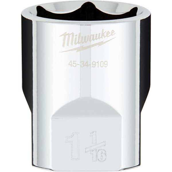 Milwaukee Tool - Hand Sockets Drive Size (Inch): 1/2 Size (Inch): 1-1/16 - Eagle Tool & Supply