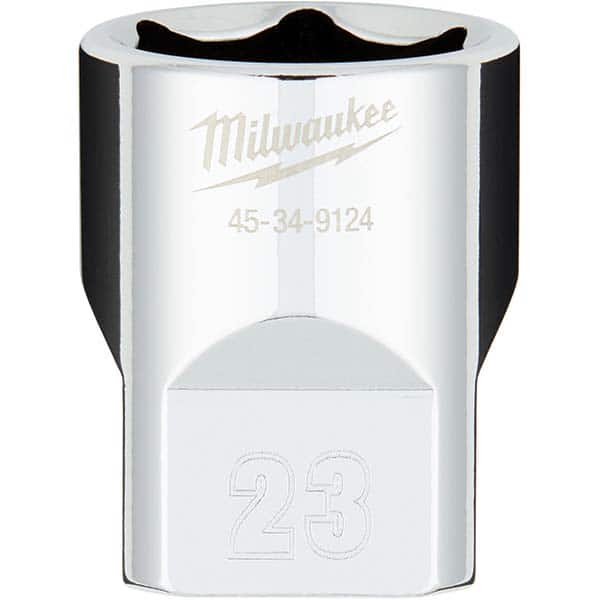 Milwaukee Tool - Hand Sockets Drive Size (Inch): 1/2 Size (mm): 23.0000 - Eagle Tool & Supply