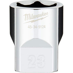 Milwaukee Tool - Hand Sockets Drive Size (Inch): 1/2 Size (mm): 23.0000 - Eagle Tool & Supply