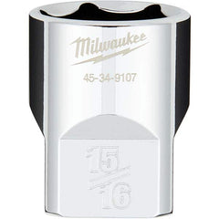 Milwaukee Tool - Hand Sockets Drive Size (Inch): 1/2 Size (Inch): 15/16 - Eagle Tool & Supply