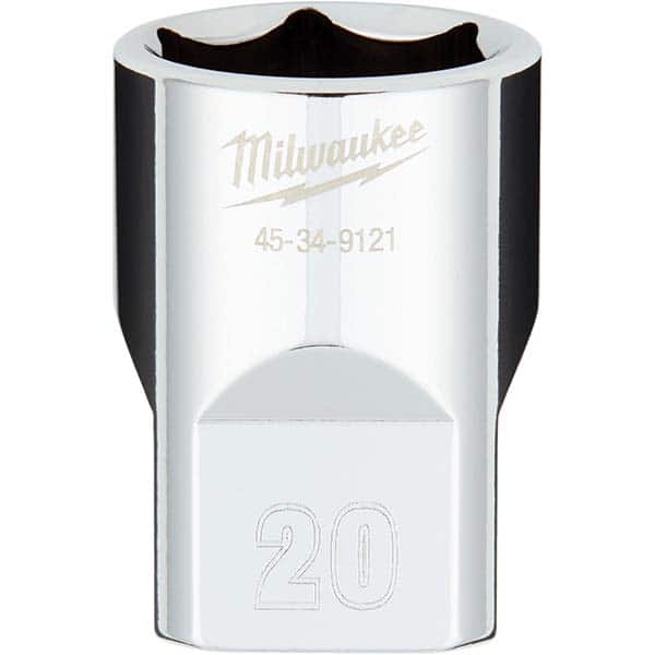 Milwaukee Tool - Hand Sockets Drive Size (Inch): 1/2 Size (mm): 20.0000 - Eagle Tool & Supply