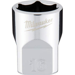 Milwaukee Tool - Hand Sockets Drive Size (Inch): 3/8 Size (mm): 16.0000 - Eagle Tool & Supply