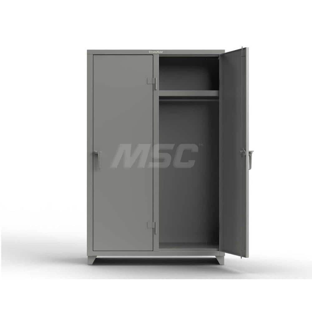 Locker: 48″ Wide, 24″ Deep, 75″ High Dusty Gray, 14-Gauge Steel