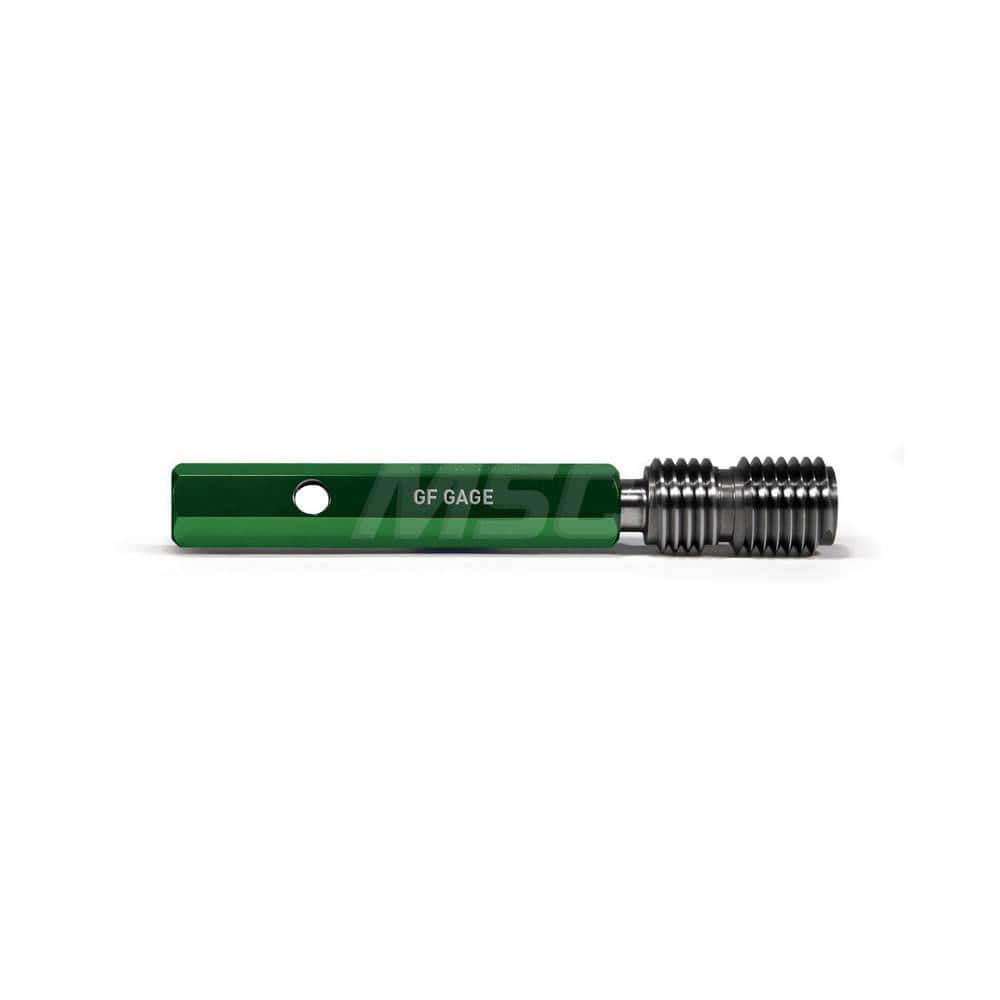 Thread Setting Go/No Go Gages; Type: Hilo Thread Setting Plug Gage; Go/No Go: Go; Thread Size: #12-32; Classification: 2A; Calibrated: No; Traceability Certification Included: Certificate of Compliance; Thread Type: UNEF; Handle Size: 0; Material: High Sp