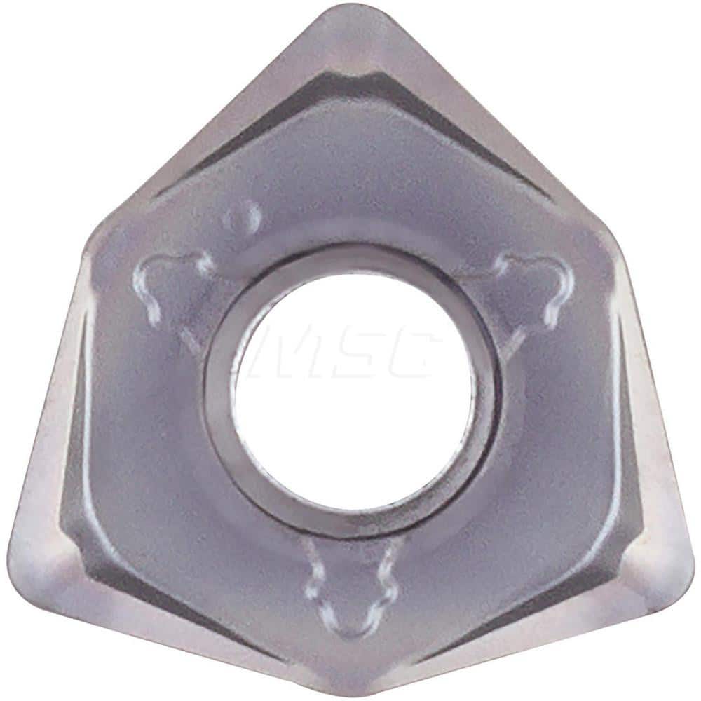 Kyocera WNMU 050408ENSM PR1510 Grade PVD Carbide, 80 Degree Trigon, Negative Rake Angle, Neutral Milling insert for Roughing in (K) Gray Cast Iron