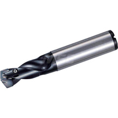 Replaceable Tip Drill: 9 to 9.49 mm Drill Dia, 14.3 mm Max Depth, 10 mm Straight-Cylindrical Shank Seat Size 9, 68.7 mm OAL, Through Coolant