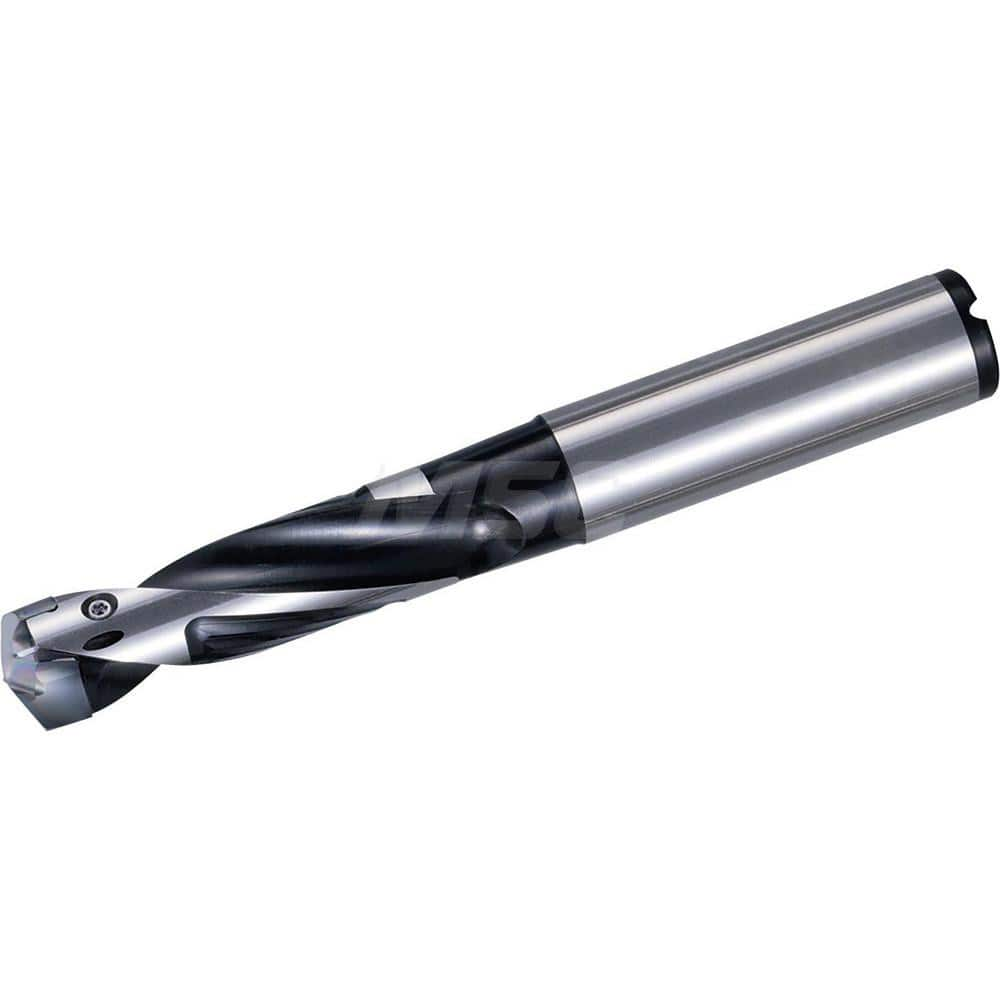 Replaceable Tip Drill: 25 to 25.5 mm Drill Dia, 78 mm Max Depth, 32 mm Straight-Cylindrical Shank Seat Size 25, 174 mm OAL, Through Coolant