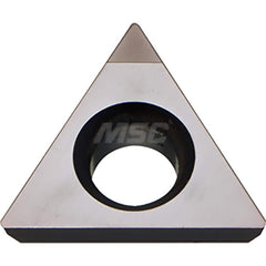 Kyocera TPGB 221SE KBN510 Grade CBN, 11 Degree, Triangle, Positive Rake Angle, Neutral Turning Insert for Continuous and Finishing in (H) Hardened Materials