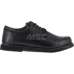 Work Boot: Size 18, 2-3/4″ High, Leather, Plain Toe Black, Wide Width