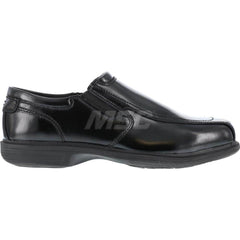 Work Boot: Size 7, 2-3/4″ High, Leather, Steel Toe Black, Extra Wide Width
