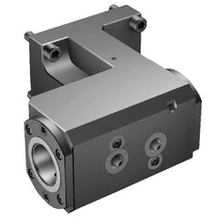 Modular Lathe Adapter/Mount: Right Hand Cut, C5 Modular Connection Through Coolant, Series Cx-TR/LI-MS-DE