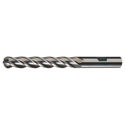 ‎3/8″ Dia. × 3/8″ Shank × 2-1/2″ DOC × 4-1/4″ OAL, HSS Bright, Spiral , 4 Flute, CW Helix, Weldon, Ballnose End Mill
