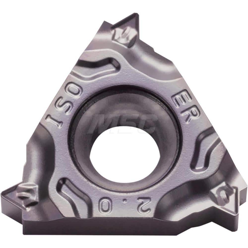 Laydown Threading Inserts; Insert Style: 16ER; Insert Size Code: 16; Insert Material: Solid Carbide; Manufacturer Grade: PR1215; Threads Per Inch: 14.00; Thread Type: External; Thread Standard: Tapered Pipe; Insert Hand: Right Hand; Included Angle: 55; Ch