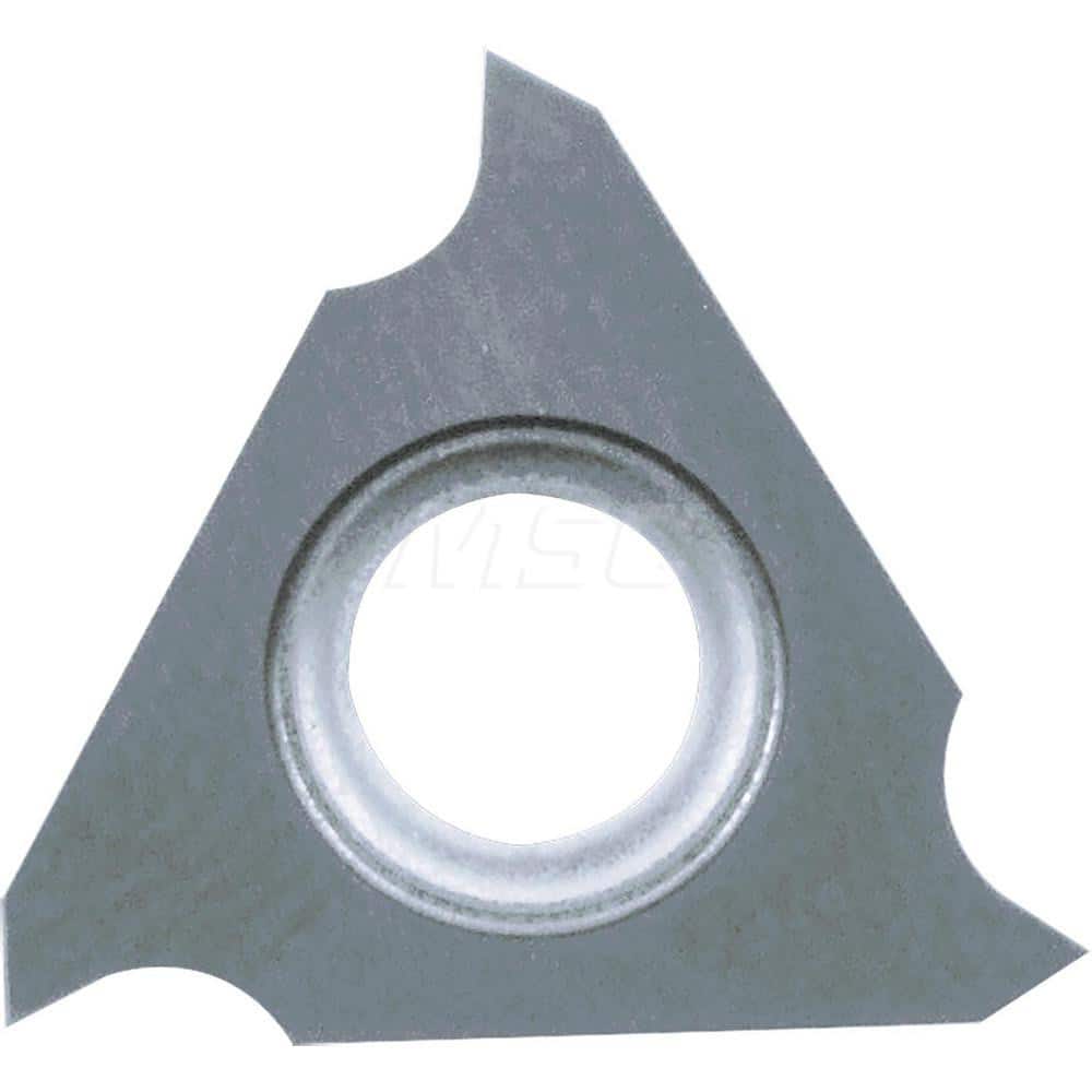 Grooving Insert: GBF32 GW15, Solid Carbide Co & WC Finish, Left Hand, 0.65 mm Cutting Width, 1.2 mm Max Depth, Series GBF