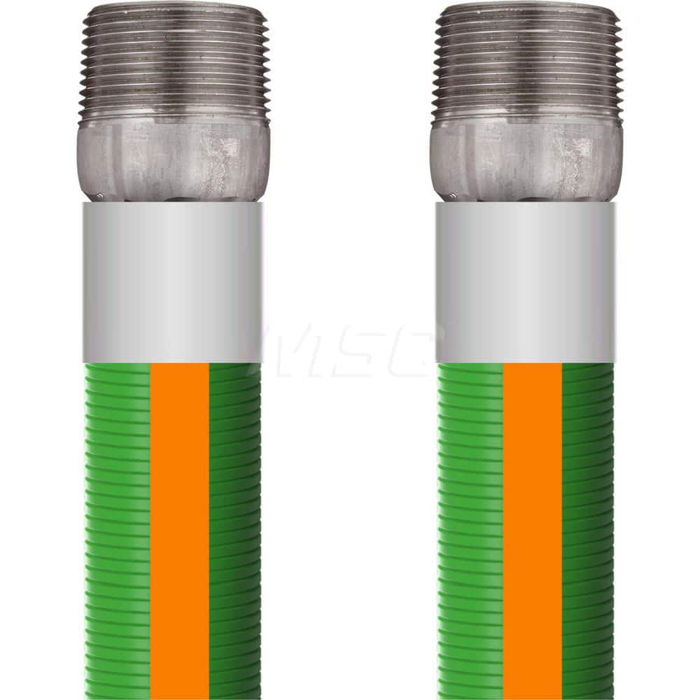 Chemical & Petroleum Hose; Inside Diameter (Inch): 1-1/2; Outside Diameter (Decimal Inch): 2.0900; Overall Length: 15; Type: Chemical Handling Hose; Connection Type: MPT; Minimum Temperature (F): -40.000; Maximum Temperature (F): 250.000; Material: Polypr