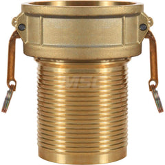 C-BR Type Quick Coupling: 6″ Hose ID, 6″ Part C, Brass