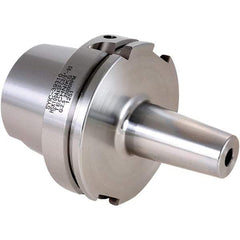 Techniks - 3/8" Hole Diam, HSK100A Taper Shank Shrink Fit Tool Holder & Adapter - 6.3" Projection, 0.94" Nose Diam, Through Coolant - Exact Industrial Supply