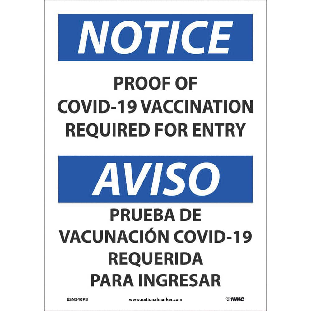 NMC - Safety Signs Message Type: COVID-19 Message or Graphic: Message Only - Eagle Tool & Supply