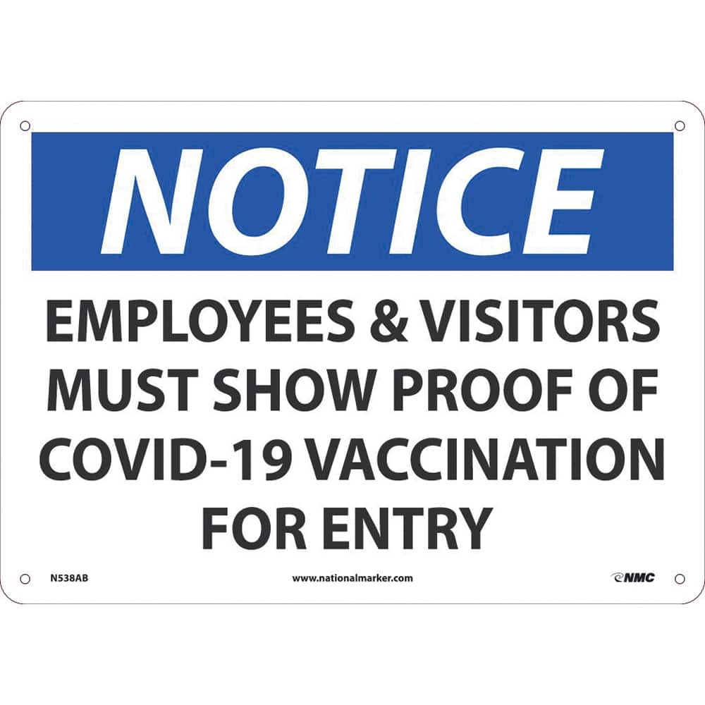 NMC - Safety Signs Message Type: COVID-19 Message or Graphic: Message Only - Eagle Tool & Supply