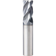 Supermill - 3/8" Diam 4 Flute Solid Carbide 0.06" Corner Radius End Mill - Eagle Tool & Supply