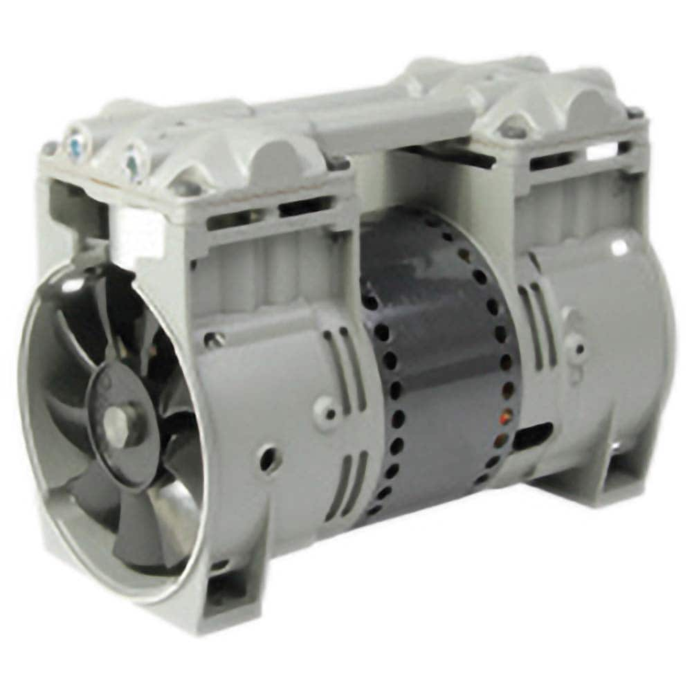 Thomas - Piston-Type Vacuum Pumps Type: Vacuum & Compressor Voltage: 115 VAC - Eagle Tool & Supply