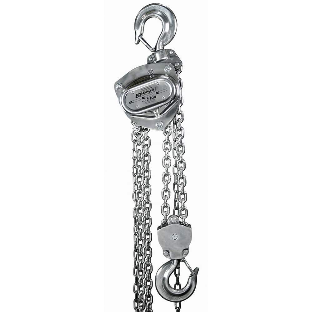 OZ Lifting Products - Manual Hoists-Chain, Rope & Strap Type: Hand Chain Hoist Lifting Material: Chain - Eagle Tool & Supply