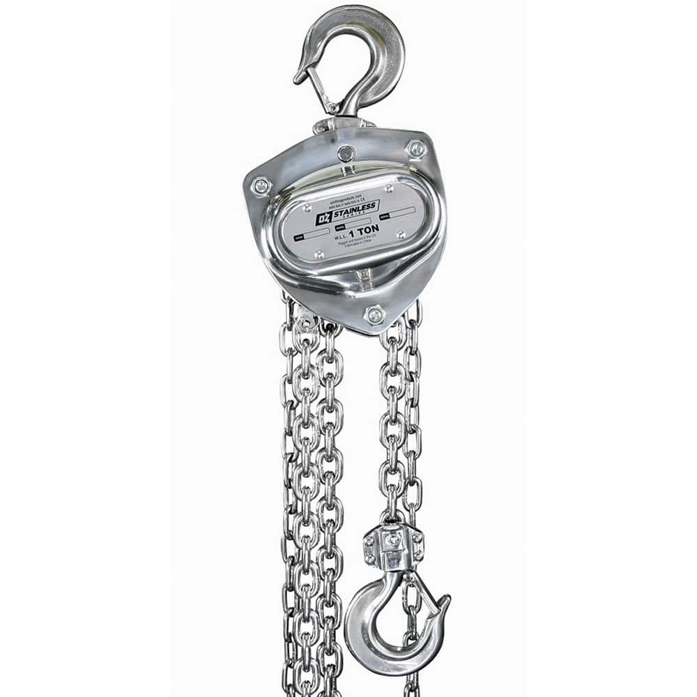 OZ Lifting Products - Manual Hoists-Chain, Rope & Strap Type: Hand Chain Hoist Lifting Material: Chain - Eagle Tool & Supply