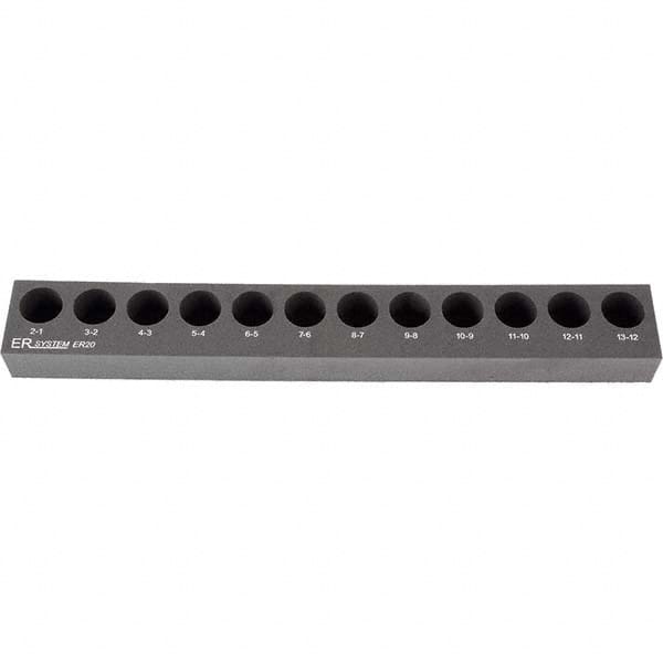 Rego-Fix - Collet Racks & Trays Compatible Collet Series: ER32 Number of Collets Held: 18 - Eagle Tool & Supply