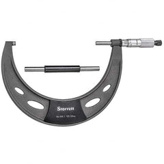 Starrett - Mechanical Outside Micrometers Minimum Measurement (mm): 125.00 Maximum Measurement (mm): 150.00 - Eagle Tool & Supply