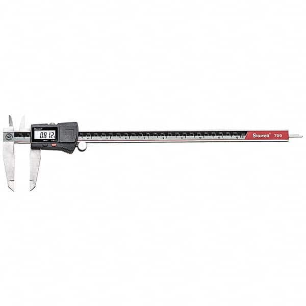 Starrett - 0 to 12" Range, 0.01mm Resolution, Electronic Caliper - Eagle Tool & Supply