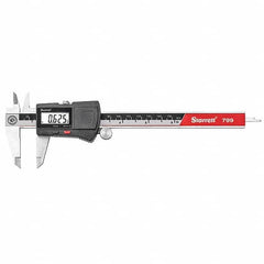 Starrett - 0 to 6" Range, 0.01mm Resolution, Electronic Caliper - Eagle Tool & Supply