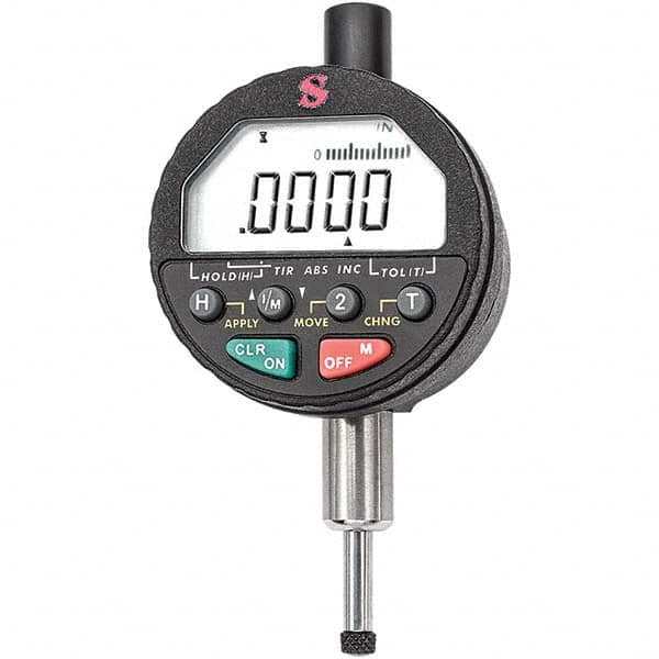 Starrett - Electronic Test Indicators Resolution (Decimal Inch): 0.00010 Minimum Measurement (Decimal Inch): 0.0000 - Eagle Tool & Supply