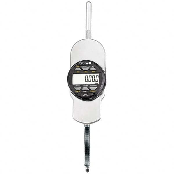 Starrett - Electronic Test Indicators Resolution (Decimal Inch): 0.00005 Minimum Measurement (Decimal Inch): 0.0000 - Eagle Tool & Supply