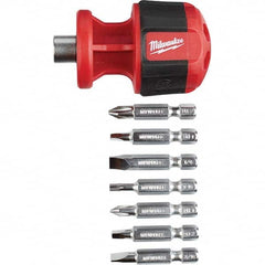 Milwaukee Tool - Bit Screwdrivers Type: 8-in-1 Nut Driver Tip Type: Philips; Slotted; Square; Torx - Eagle Tool & Supply