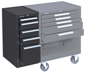 185 Brown 5-Drawer Hang-On Cabinet w/ball bearing Drawer slides - For Use With 273, 275 or 277 - Eagle Tool & Supply