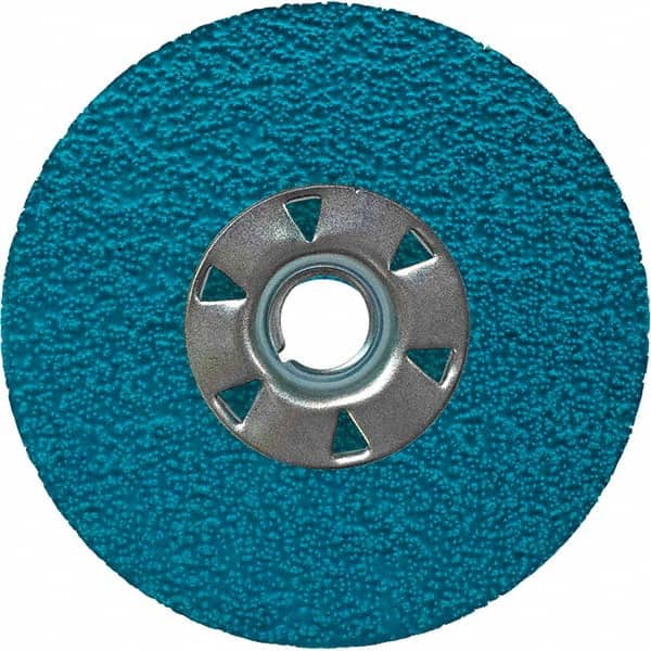 VSM - 5" Diam, 7/8" Hole, 36 Grit Ceramic Fiber Disc - Eagle Tool & Supply