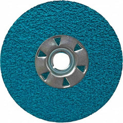 VSM - 5" Diam, 7/8" Hole, 36 Grit Ceramic Fiber Disc - Eagle Tool & Supply