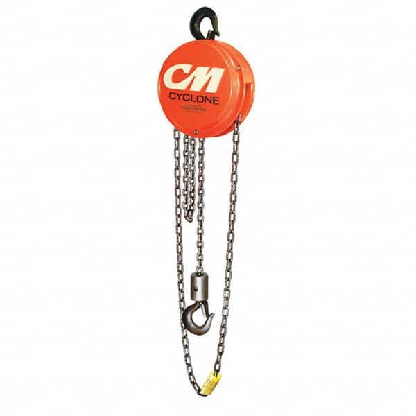 Cyclone - 1,000 Lb Capacity, 20' Lift Height, Chain Manual Hoist - Eagle Tool & Supply
