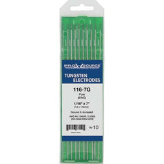 PRO-SOURCE - Tungsten Electrodes Type: Pure Diameter (Inch): 1/16 - Eagle Tool & Supply