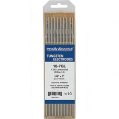 PRO-SOURCE - Tungsten Electrodes Type: 1.5% Lanthanated Diameter (Inch): 1/8 - Eagle Tool & Supply