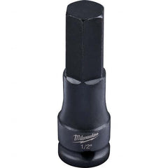 Milwaukee Tool - Impact Hex & Torx Bit Sockets Drive Size (Inch): 3/8 Hex Size (Inch): 1/2 - Eagle Tool & Supply